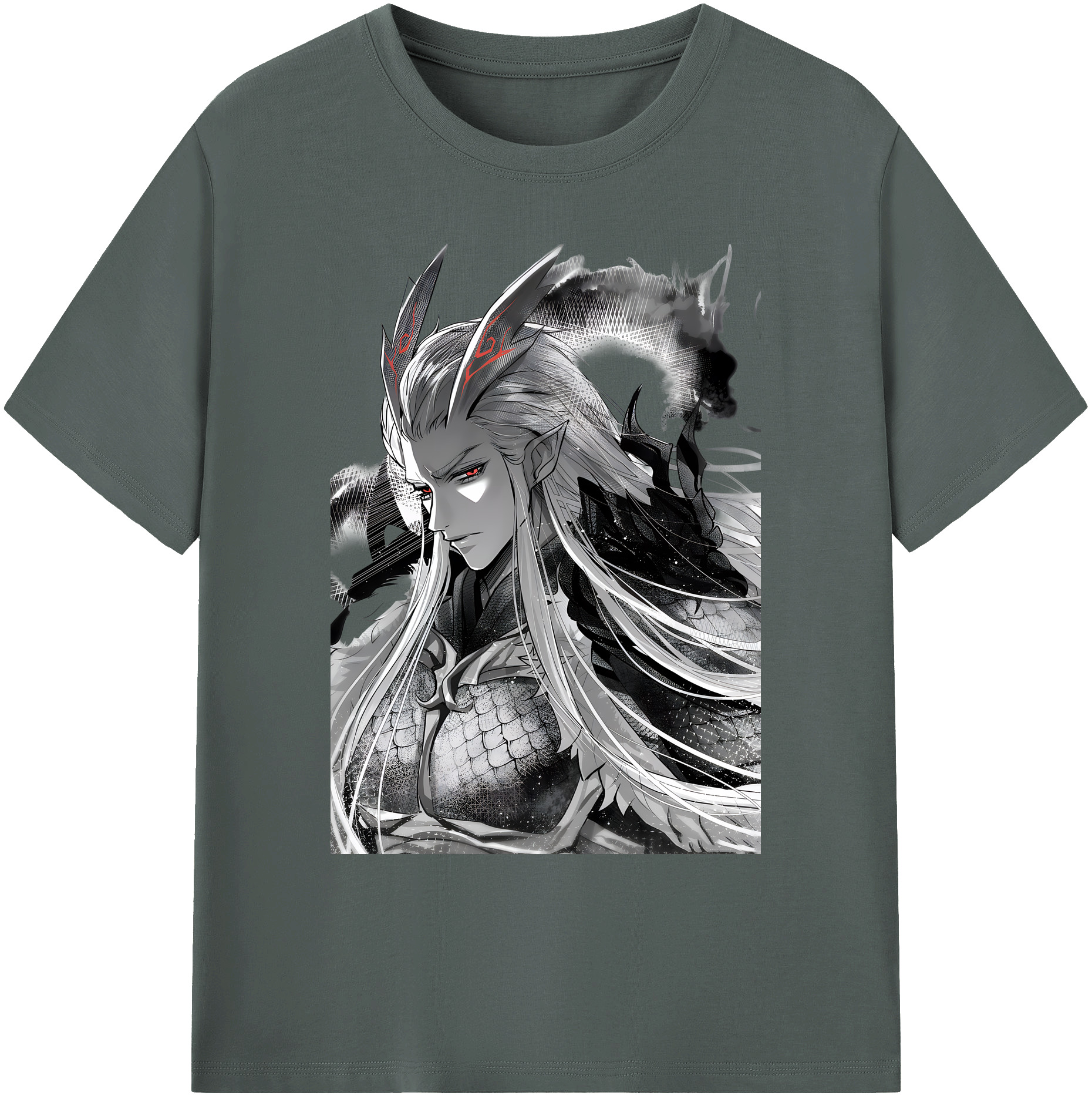 （画像用） Ne Zha 2 ナタ 魔童の大暴れ 綿100％ メンズ半袖Tシャツ｜肌触りやわらか＆通気性